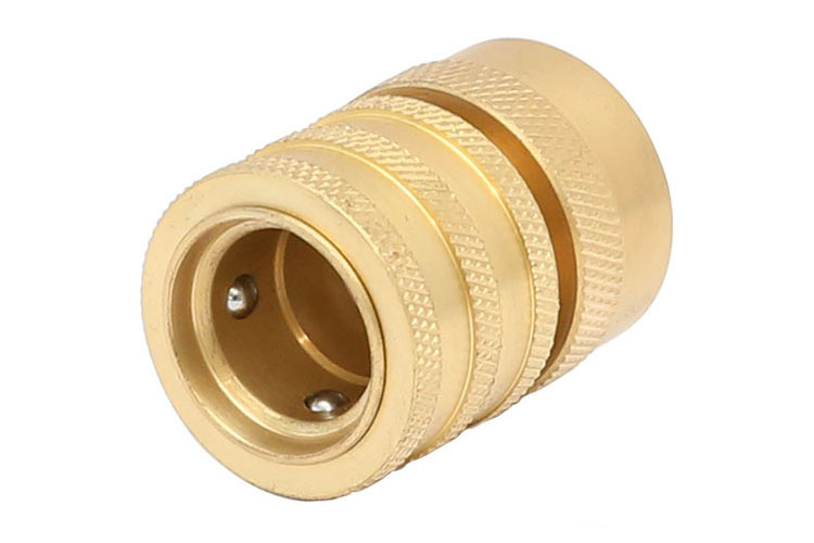 3 / 4â €Female पितळ Quick Hose Connector with water stop